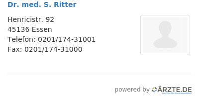 Dr med s ritter