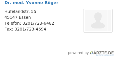Dr med yvonne boeger