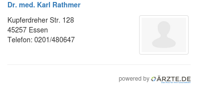 Dr med karl rathmer