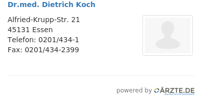 Dr med dietrich koch