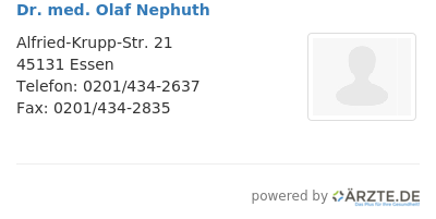 Dr med olaf nephuth