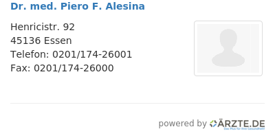 Dr med piero f alesina