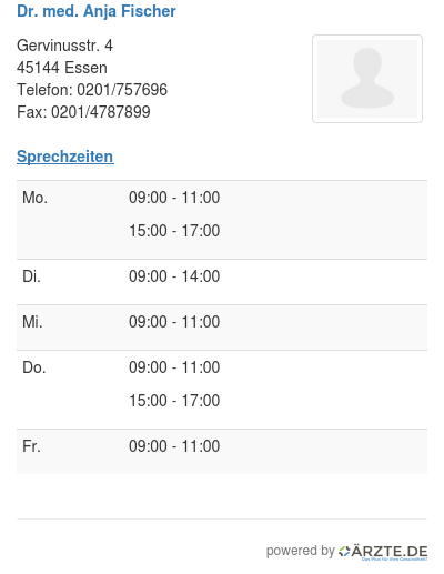 Dr med anja fischer