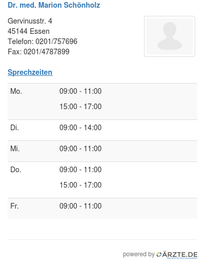 Dr med marion schoenholz
