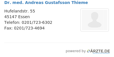 Dr med andreas gustafsson thieme
