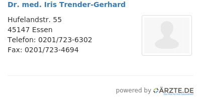 Dr med iris trender gerhard