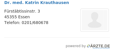 Dr med katrin krauthausen