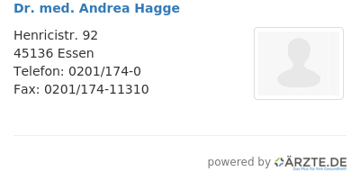 Dr med andrea hagge