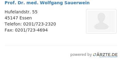 Prof dr med wolfgang sauerwein