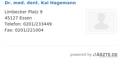Dr med dent kai hagemann