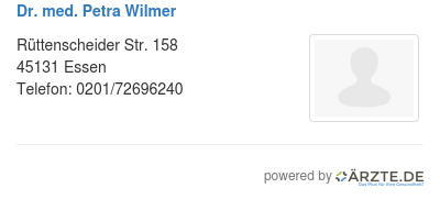 Dr med petra wilmer