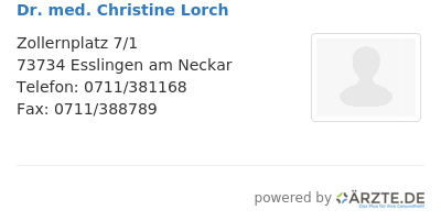 Dr med christine lorch