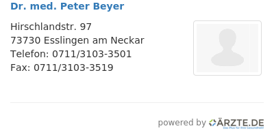 Dr med peter beyer 258307