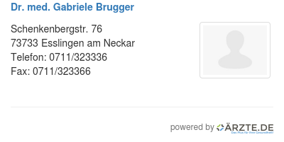 Dr med gabriele brugger
