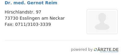 Dr med gernot reim 647630