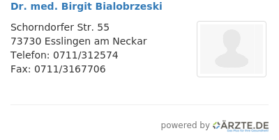Dr med birgit bialobrzeski