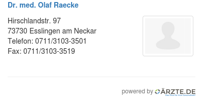 Dr med olaf raecke