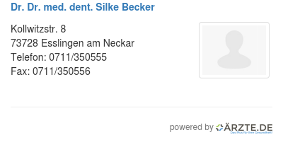 Dr dr med dent silke becker