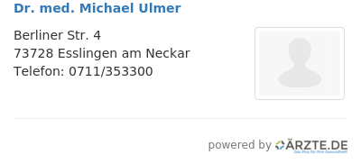 Dr med michael ulmer