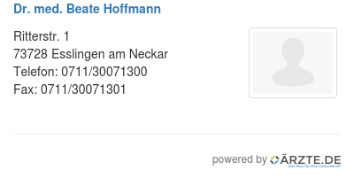 Dr med beate hoffmann 424515