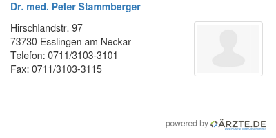 Dr med peter stammberger