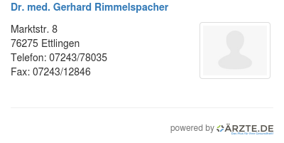 Dr med gerhard rimmelspacher