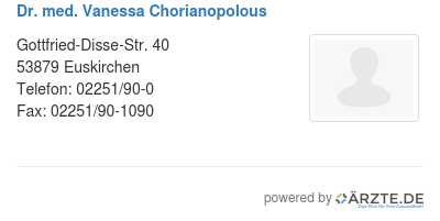 Dr med vanessa chorianopolous