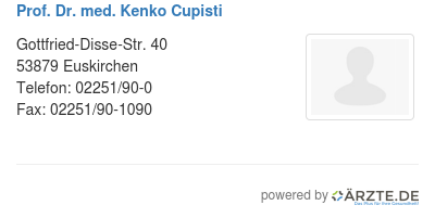 Prof dr med kenko cupisti