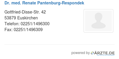 Dr med renate pantenburg respondek