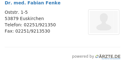 Dr med fabian fenke