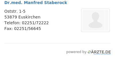 Dr med manfred staberock