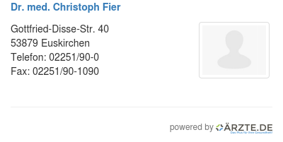 Dr med christoph fier