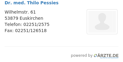 Dr med thilo pessies