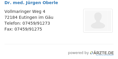 Dr med juergen oberle