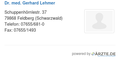 Dr med gerhard lehmer