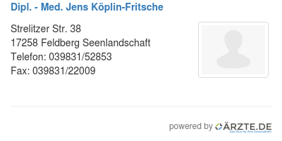 Dipl med jens koeplin fritsche