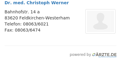 Dr med christoph werner
