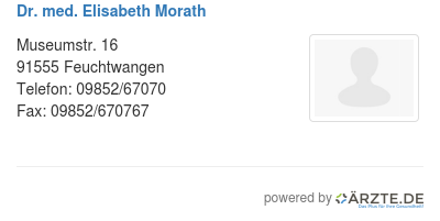 Dr med elisabeth morath