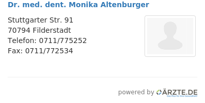 Dr med dent monika altenburger