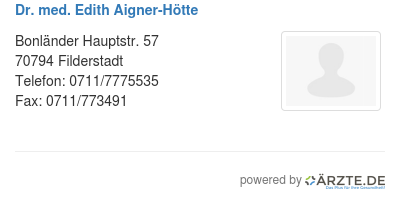 Dr med edith aigner hoette