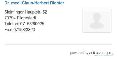 Dr med claus herbert richter