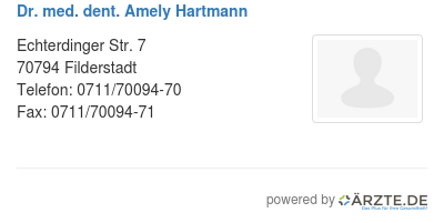 Dr med dent amely hartmann