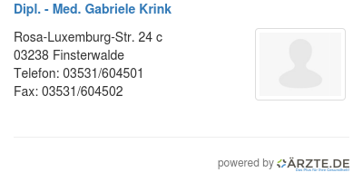 Dipl med gabriele krink