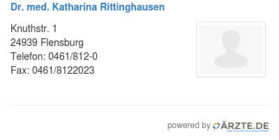 Dr med katharina rittinghausen