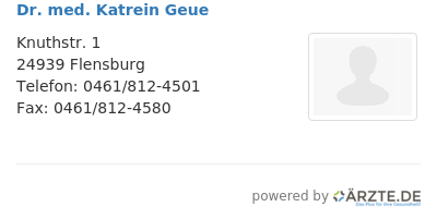 Dr med katrein geue