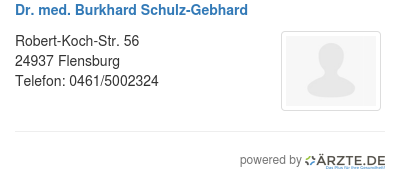 Dr med burkhard schulz gebhard