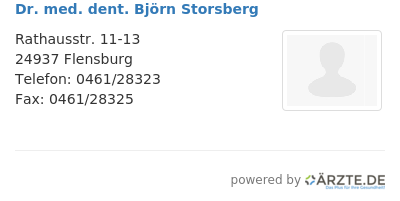 Dr med dent bjoern storsberg