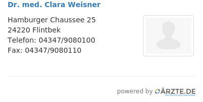 Dr med clara weisner