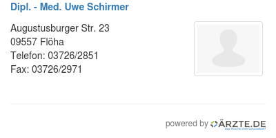 Dipl med uwe schirmer