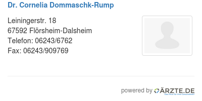 Dr cornelia dommaschk rump